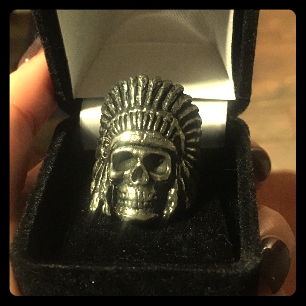 Indian Skull Ring Size 7